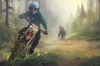 Tato náklonné motorka prověří vaše trialové dovednosti na maximum