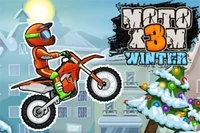 Zimní speciál této úžasné hry s motorkami, Moto X3M 4: Winter