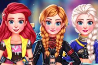 Princezny Anna, Elsa, Sněhurka a Ariel jsou více font FF hra