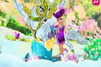 V této hře na oblékání zvířat pomáháte pečovat o magického bílého vlka