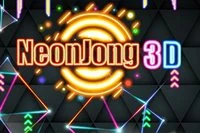 3D Mahjong v neon stylu