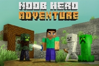 Noob Hero bojuje proti zlým mobům: kostlivcům, zombíkům a dalším