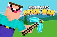 Noob vs Pro: Stick War je strategická 2D hra s Nooby