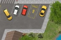 Řiďte žlutý taxík a zaparkujte ho na vyznačené parkoviště