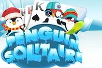 Pomozte tučňákům vyřešit hru podobnou freecell.