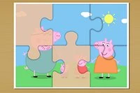 Puzzle Peppa Pig nabízí tři úrovně obtížnosti s Peppou Pig