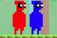 Modří a červení muži z rodiny pixelpool musí bezpečně dorazit ke