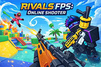 Rivals FPS: Online střílečka s rychlými bitvami ve stylu bloků