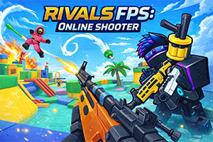 Rivals FPS: Online střílečka s rychlými bitvami ve stylu bloků