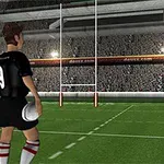 Fotbalový hráč s číslem 9 stojí na hřišti a drží míč před brankou v přeplněném stadionu