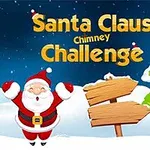 Santa Claus v pozadí zasněžené krajiny s vánočním stromkem a dřevěnou směrovkou