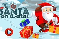 Santa má brusle a sbírá vánoční cukroví