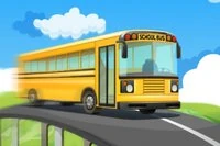 Školní autobusová závodní hra: zábavná jízda městem se školním