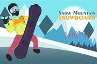 Přeskakujte překážky v nenáročné hře na snowboard s ovládáním