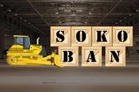 Klasická logická hra: přesuň všechny krabice na pole označené X