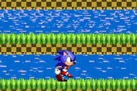 Pomozte Sonicovi běžet co nejdál v této retro hře Sonic