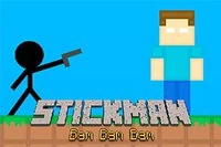 Stickman musí zabít všechny blokové zombíky