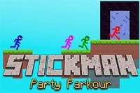 Hra Stickman Party je pro 4 přátele, hraje se ve 2 skupinách po 2 lidech