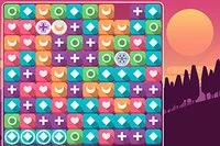 Čistěte skupiny 3 a více bloků v relaxační hře Sunset Valley