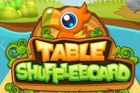 Hrajte klasickou hru stolní shuffleboard online