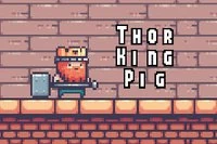 Zábavná 2D hra s králem Prasátkem a různými úrovněmi s pastmi a