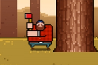 Timberman je návyková retro hra na skóre