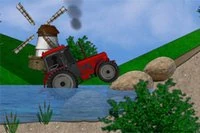 Řiď traktor a připrav se na bláznivý závod v terénu