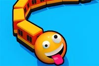 Trains.io je hra se hadovitými vlaky ve 3D světě