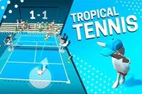 Tropical Tennis je zábavná návyková hyper casual sportovní hra