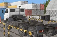 Simulace parkování 3D kamionu