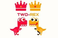 Barevná hra s T-Rexem pro jednoho nebo dva hráče