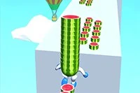 Připravte se na neobvyklou sérii soutěží v Watermelon Run 3D