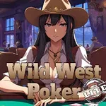 Žena v kovbojském klobouku sedí u pokerového stolu s pokerovými žetony v ruce