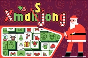 Santa Claus vedle zeleno-bílých vánočních dlaždic s vánočními motivy na fialovém pozadí