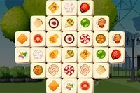 Zjednodušená klasická Mahjong hra s tématem JÍDLA
