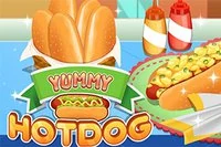Yummy Hotdog je kuchařská hra, kde si vytvoříte chutný hotdog od začátku